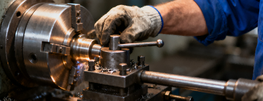 Metal machining work