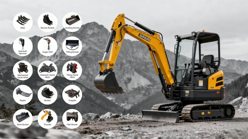 Mini Excavator - Attachments